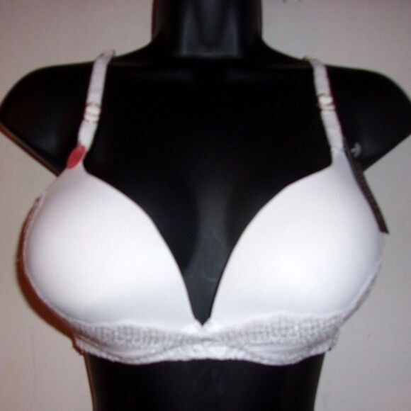 Youmita White Lace Demi Soft Cup 38C Bra NWT - Picture 7 of 7